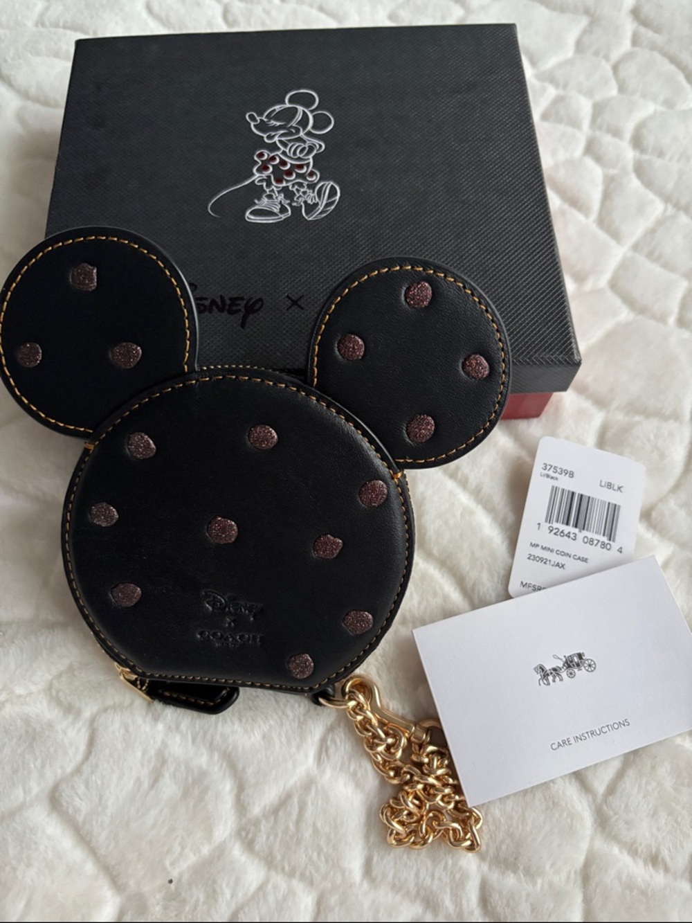 Coach Boxed Minnie Mouse Coin Case 37539B - Picture 3 of 8
